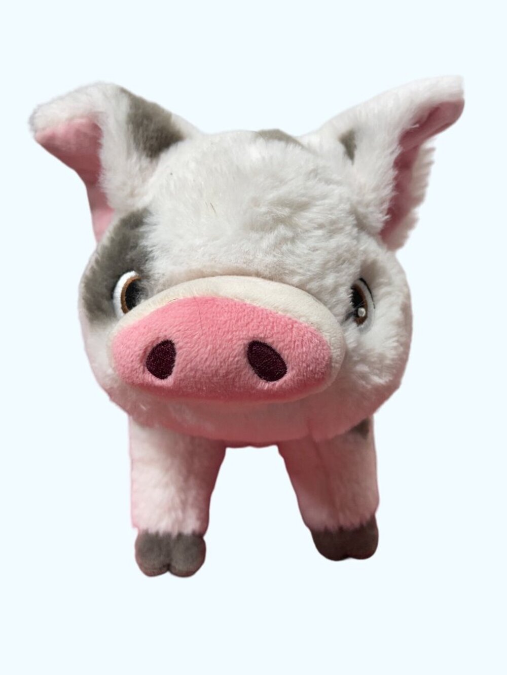 Disney Pua Pig Plush Moana Animated Pink Gray Plush Animal Soft Toy London 10”x7